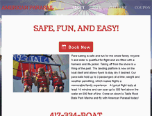 Tablet Screenshot of americanparasail.com